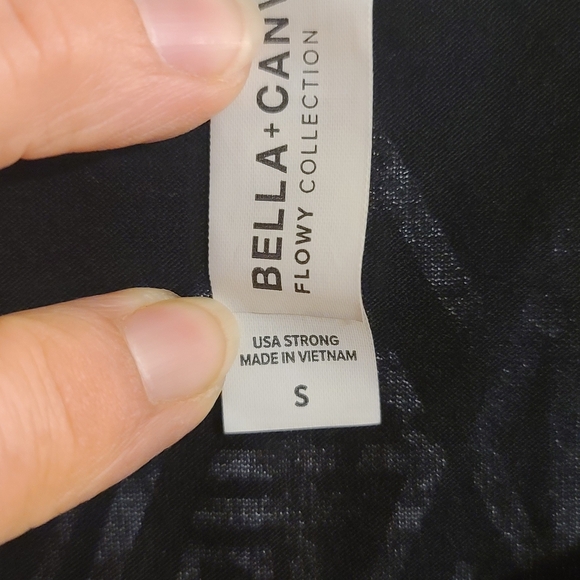 Bella Canvas Womens Tank Top - Black with Red, White, and Blue Graphic - Picture 4 of 4